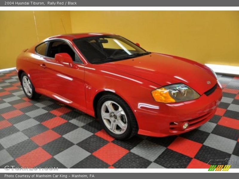 Rally Red / Black 2004 Hyundai Tiburon