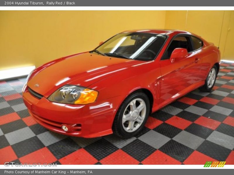 Rally Red / Black 2004 Hyundai Tiburon