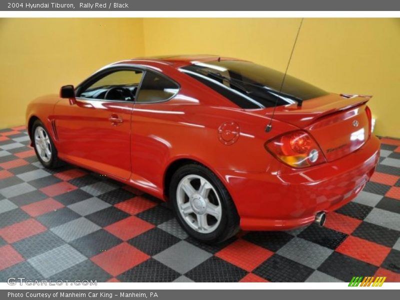 Rally Red / Black 2004 Hyundai Tiburon