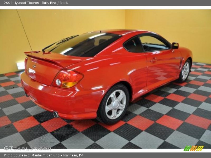 Rally Red / Black 2004 Hyundai Tiburon