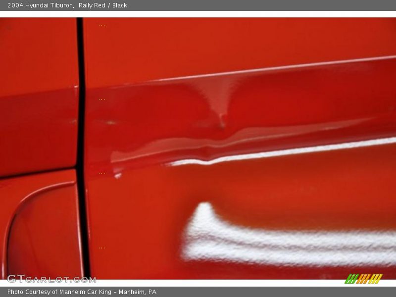 Rally Red / Black 2004 Hyundai Tiburon
