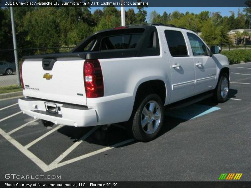 Summit White / Dark Cashmere/Light Cashmere 2011 Chevrolet Avalanche LT