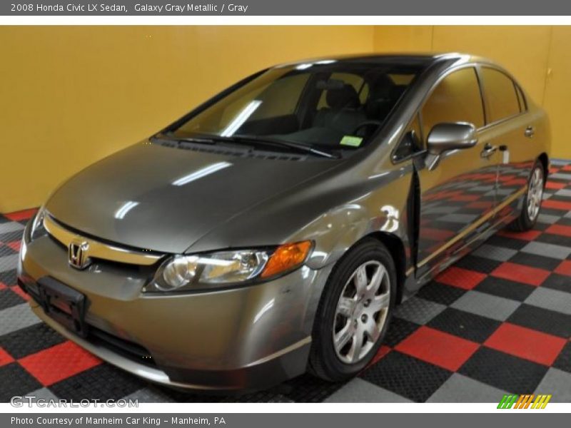 Galaxy Gray Metallic / Gray 2008 Honda Civic LX Sedan