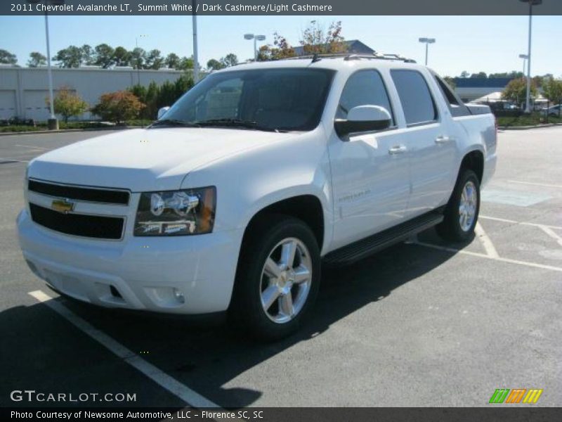 Summit White / Dark Cashmere/Light Cashmere 2011 Chevrolet Avalanche LT