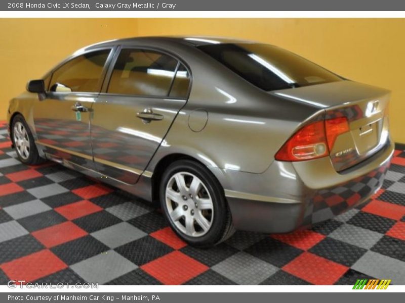 Galaxy Gray Metallic / Gray 2008 Honda Civic LX Sedan