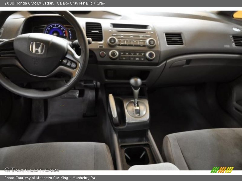 Galaxy Gray Metallic / Gray 2008 Honda Civic LX Sedan