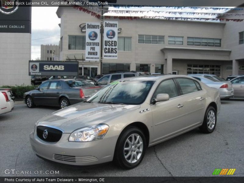 Gold Mist Metallic / Cocoa/Shale 2008 Buick Lucerne CXL