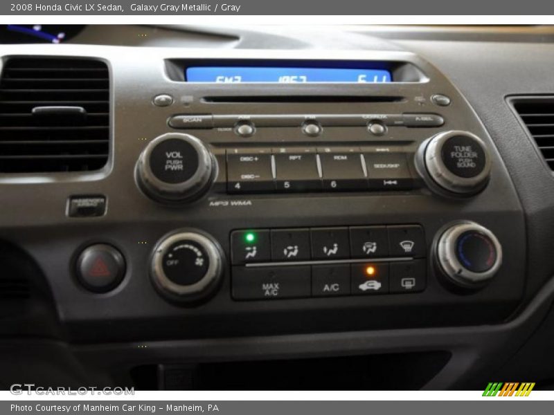 Galaxy Gray Metallic / Gray 2008 Honda Civic LX Sedan