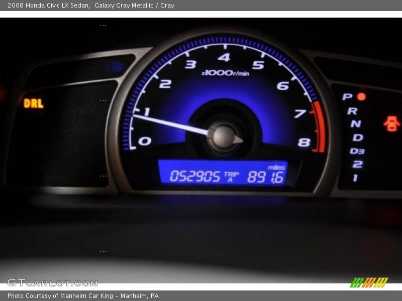 Galaxy Gray Metallic / Gray 2008 Honda Civic LX Sedan