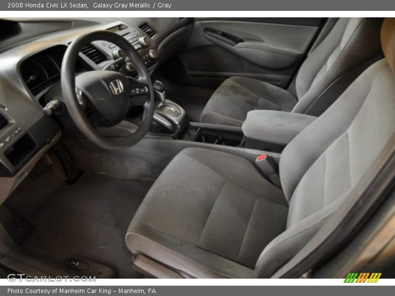 Galaxy Gray Metallic / Gray 2008 Honda Civic LX Sedan