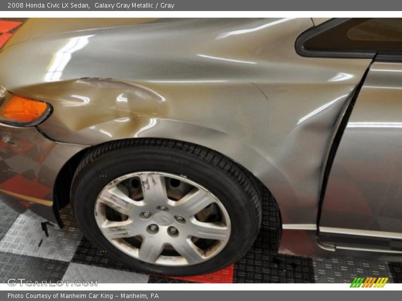 Galaxy Gray Metallic / Gray 2008 Honda Civic LX Sedan