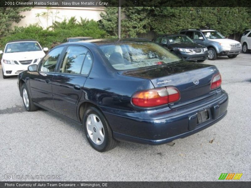 Navy Blue Metallic / Gray 2001 Chevrolet Malibu Sedan