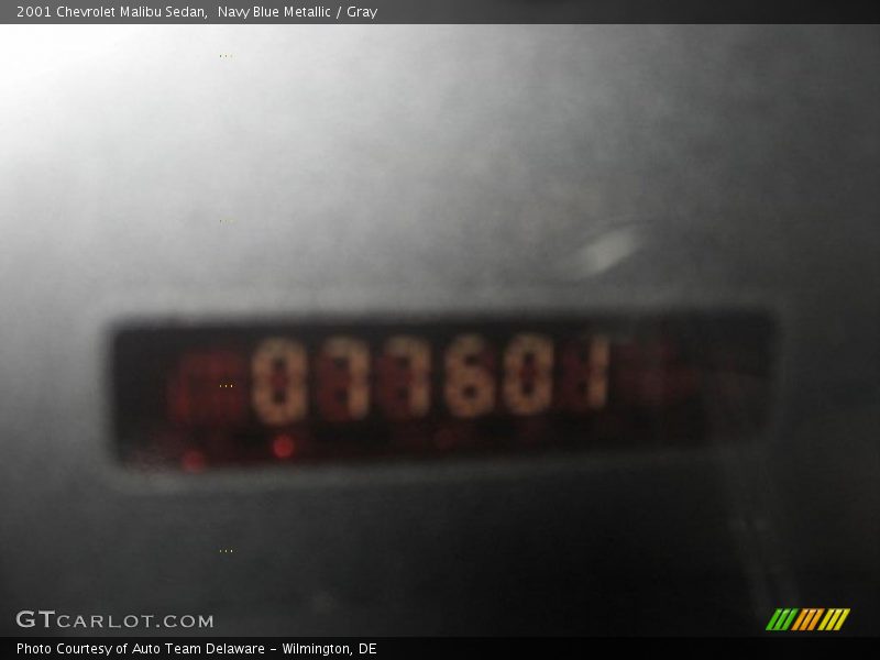 Navy Blue Metallic / Gray 2001 Chevrolet Malibu Sedan