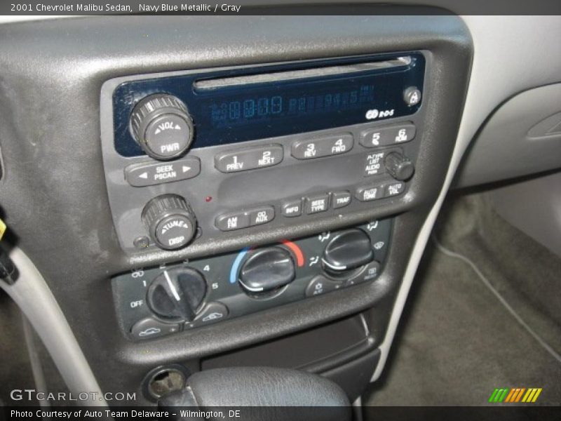 Navy Blue Metallic / Gray 2001 Chevrolet Malibu Sedan