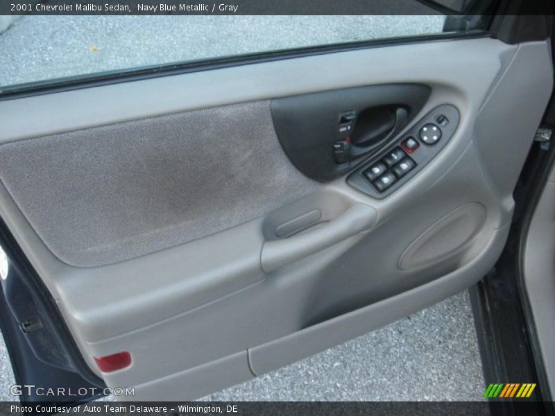 Navy Blue Metallic / Gray 2001 Chevrolet Malibu Sedan