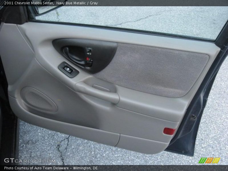 Navy Blue Metallic / Gray 2001 Chevrolet Malibu Sedan