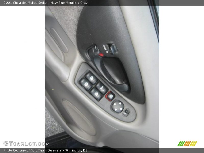 Navy Blue Metallic / Gray 2001 Chevrolet Malibu Sedan
