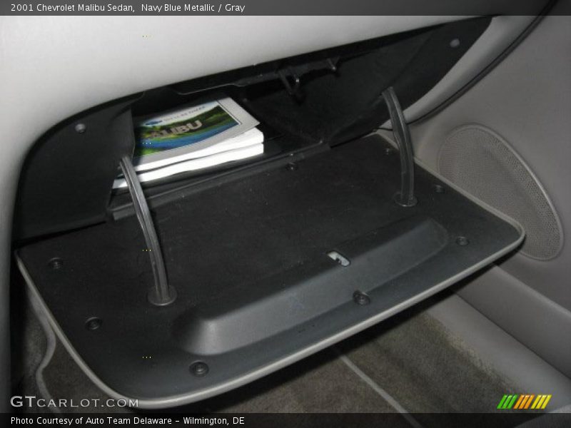 Navy Blue Metallic / Gray 2001 Chevrolet Malibu Sedan