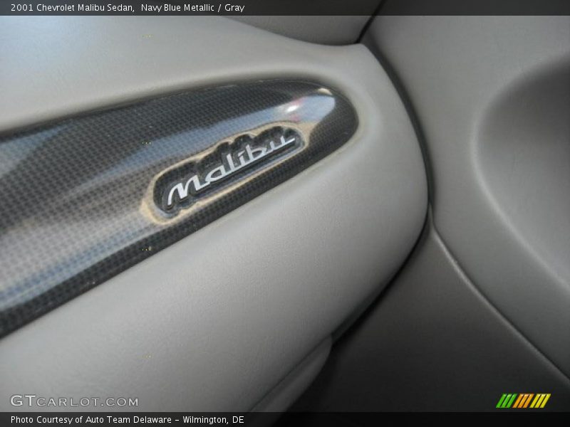 Navy Blue Metallic / Gray 2001 Chevrolet Malibu Sedan