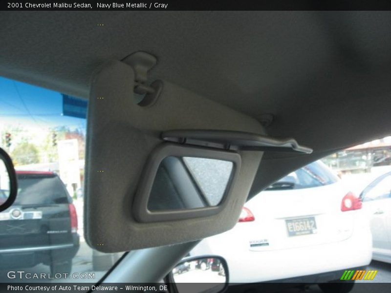 Navy Blue Metallic / Gray 2001 Chevrolet Malibu Sedan