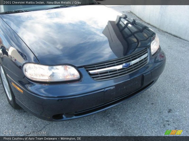 Navy Blue Metallic / Gray 2001 Chevrolet Malibu Sedan