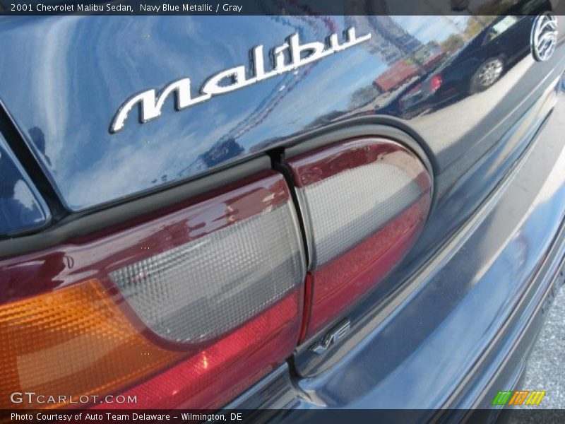 Navy Blue Metallic / Gray 2001 Chevrolet Malibu Sedan