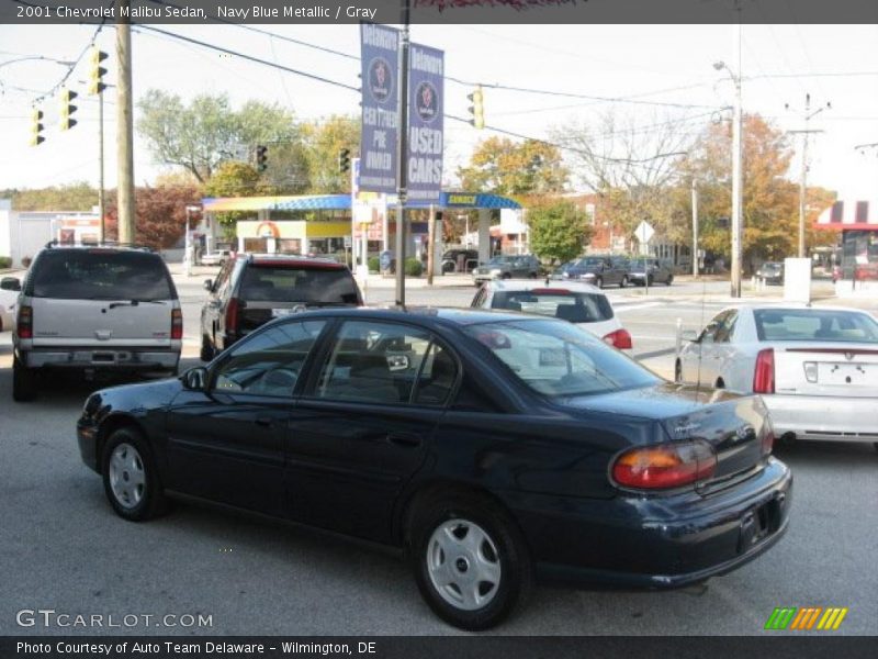 Navy Blue Metallic / Gray 2001 Chevrolet Malibu Sedan