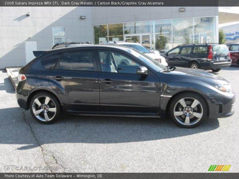 Dark Gray Metallic / Carbon Black/Graphite Gray Alcantara 2008 Subaru Impreza WRX STi