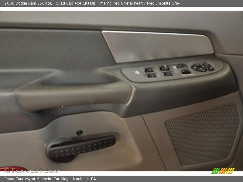 Inferno Red Crystal Pearl / Medium Slate Gray 2008 Dodge Ram 3500 SLT Quad Cab 4x4 Chassis