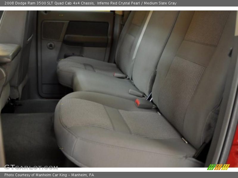 Inferno Red Crystal Pearl / Medium Slate Gray 2008 Dodge Ram 3500 SLT Quad Cab 4x4 Chassis