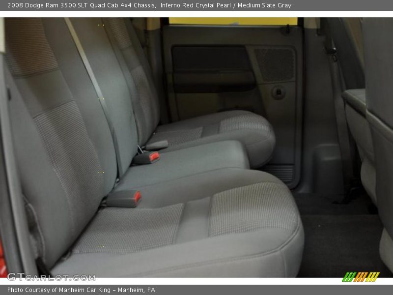 Inferno Red Crystal Pearl / Medium Slate Gray 2008 Dodge Ram 3500 SLT Quad Cab 4x4 Chassis