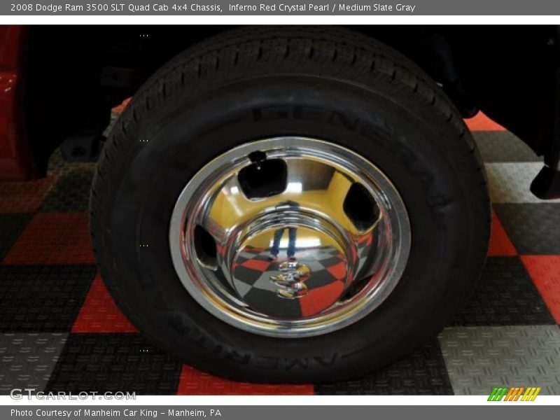 Inferno Red Crystal Pearl / Medium Slate Gray 2008 Dodge Ram 3500 SLT Quad Cab 4x4 Chassis