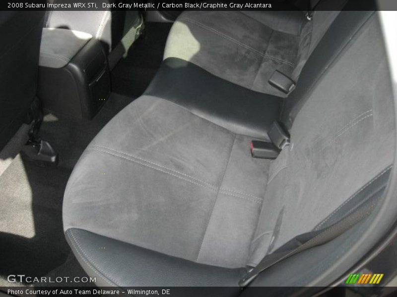 Dark Gray Metallic / Carbon Black/Graphite Gray Alcantara 2008 Subaru Impreza WRX STi