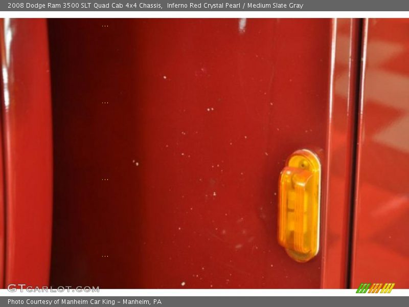 Inferno Red Crystal Pearl / Medium Slate Gray 2008 Dodge Ram 3500 SLT Quad Cab 4x4 Chassis