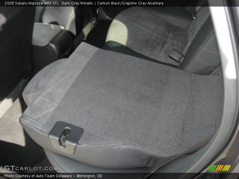 Dark Gray Metallic / Carbon Black/Graphite Gray Alcantara 2008 Subaru Impreza WRX STi