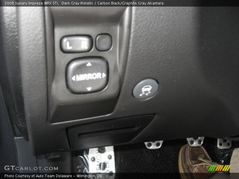 Dark Gray Metallic / Carbon Black/Graphite Gray Alcantara 2008 Subaru Impreza WRX STi