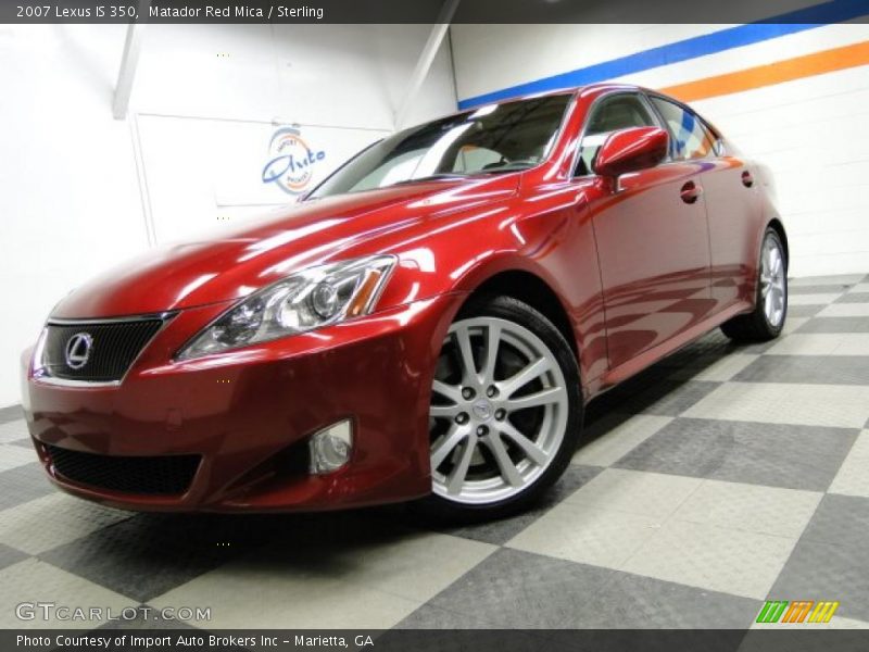 Matador Red Mica / Sterling 2007 Lexus IS 350