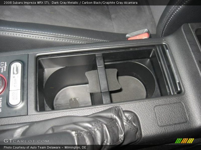 Dark Gray Metallic / Carbon Black/Graphite Gray Alcantara 2008 Subaru Impreza WRX STi