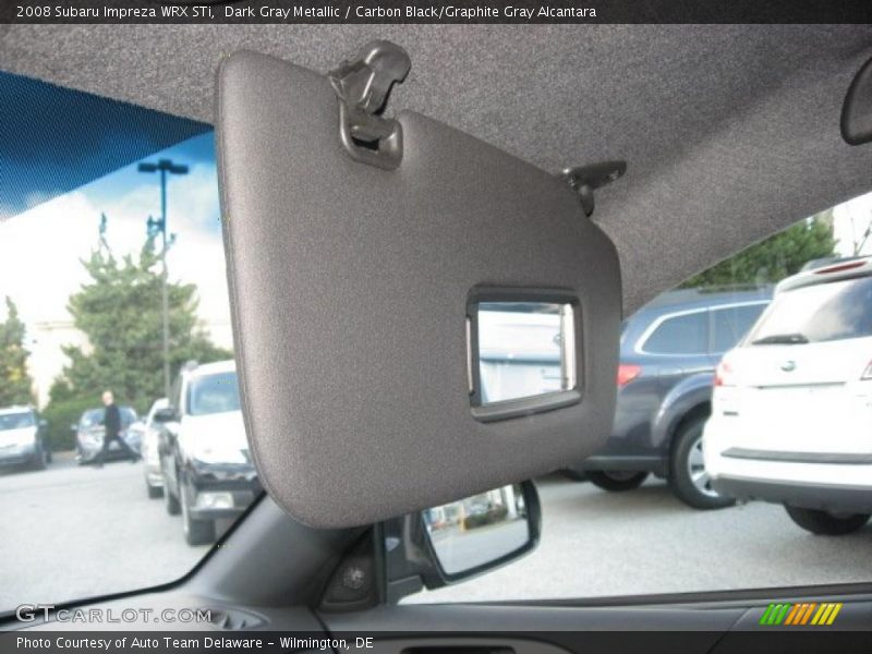 Dark Gray Metallic / Carbon Black/Graphite Gray Alcantara 2008 Subaru Impreza WRX STi