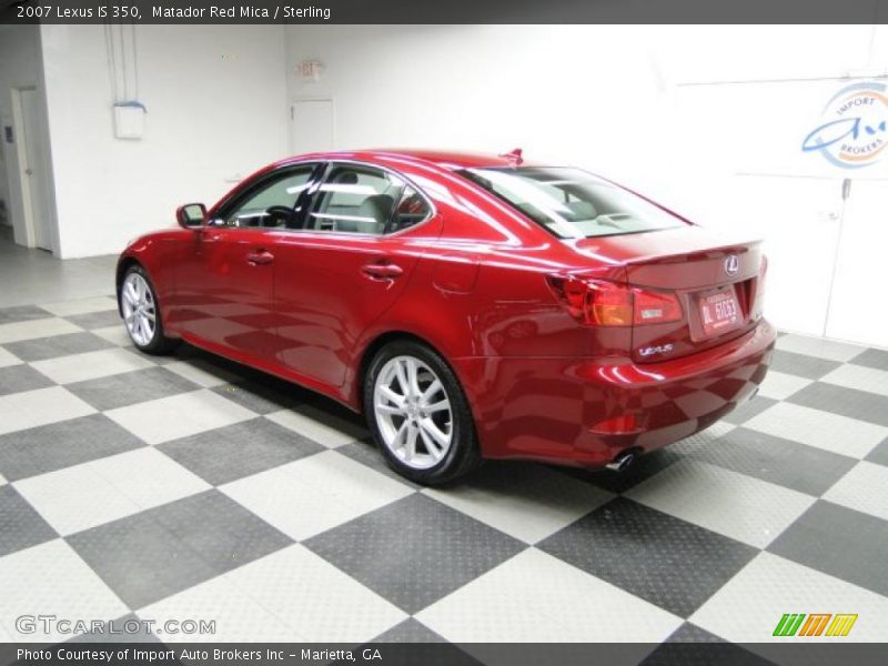 Matador Red Mica / Sterling 2007 Lexus IS 350