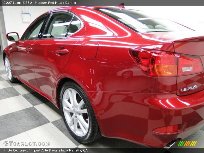 Matador Red Mica / Sterling 2007 Lexus IS 350