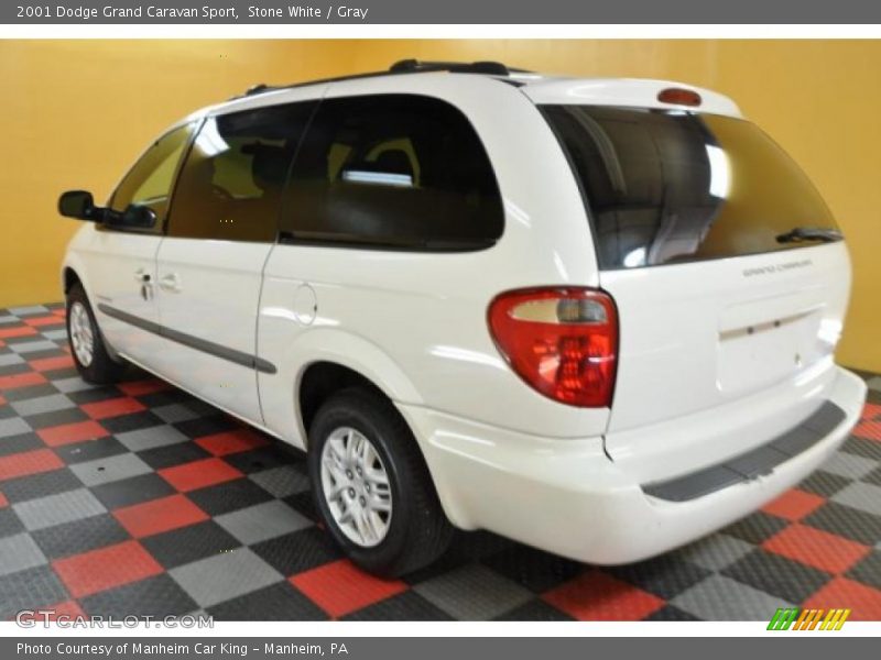 Stone White / Gray 2001 Dodge Grand Caravan Sport