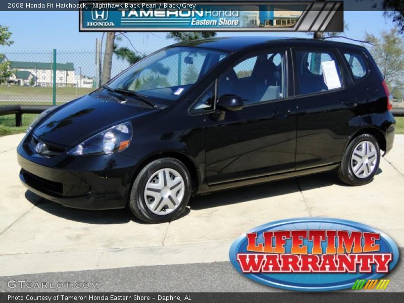 Nighthawk Black Pearl / Black/Grey 2008 Honda Fit Hatchback
