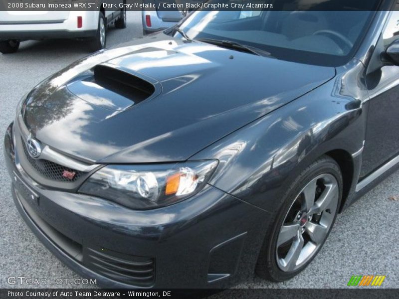 Dark Gray Metallic / Carbon Black/Graphite Gray Alcantara 2008 Subaru Impreza WRX STi