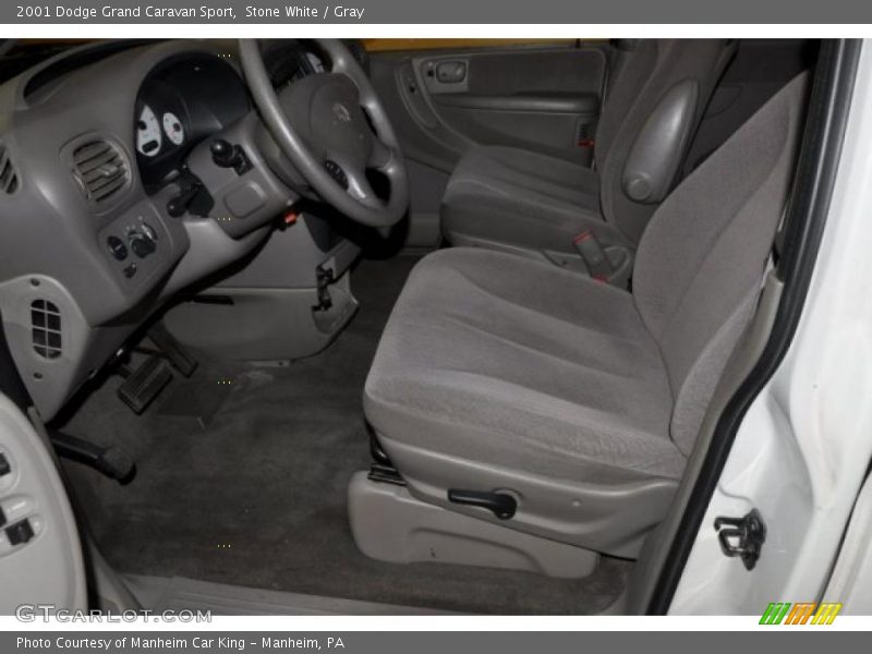 Stone White / Gray 2001 Dodge Grand Caravan Sport