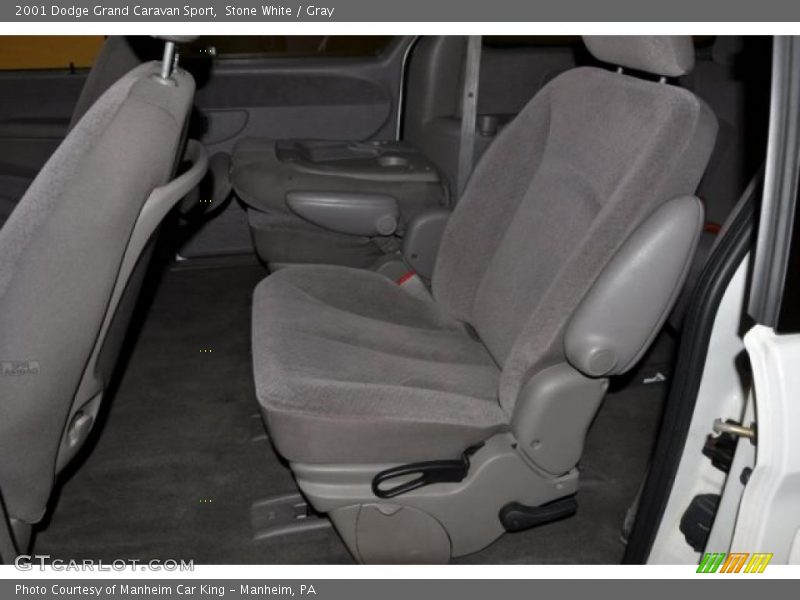 Stone White / Gray 2001 Dodge Grand Caravan Sport