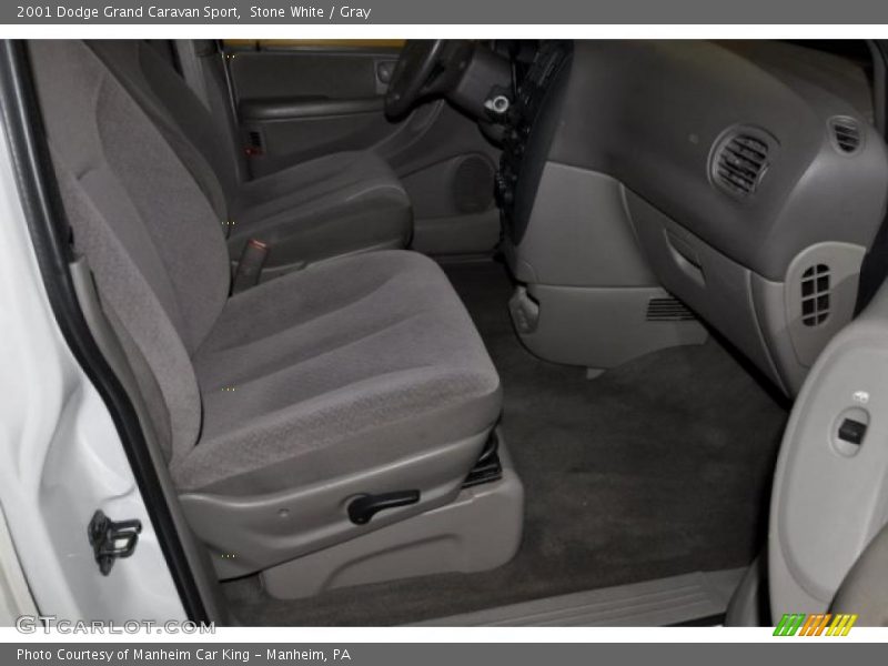 Stone White / Gray 2001 Dodge Grand Caravan Sport