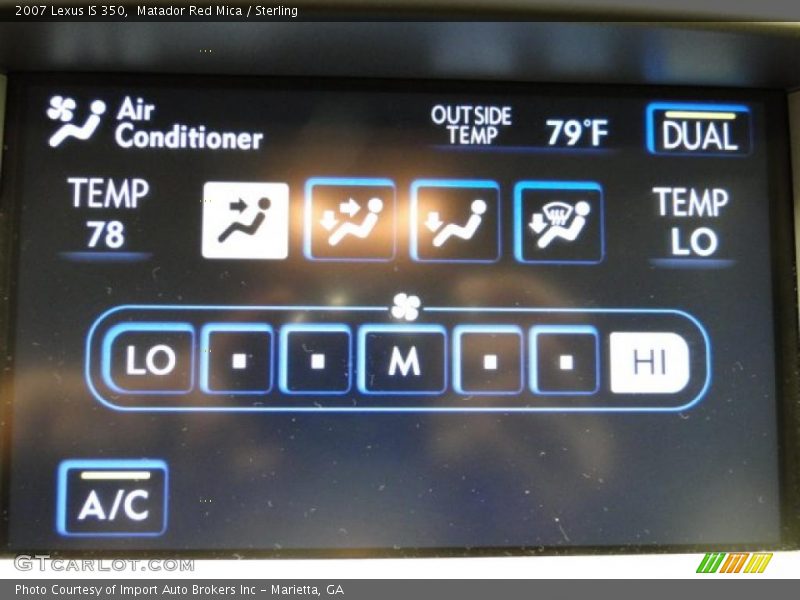 Matador Red Mica / Sterling 2007 Lexus IS 350