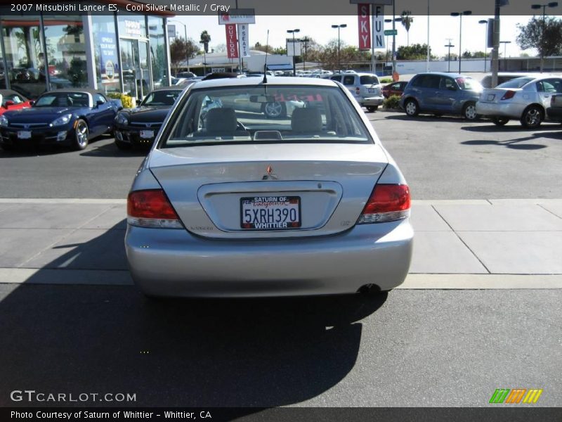 Cool Silver Metallic / Gray 2007 Mitsubishi Lancer ES