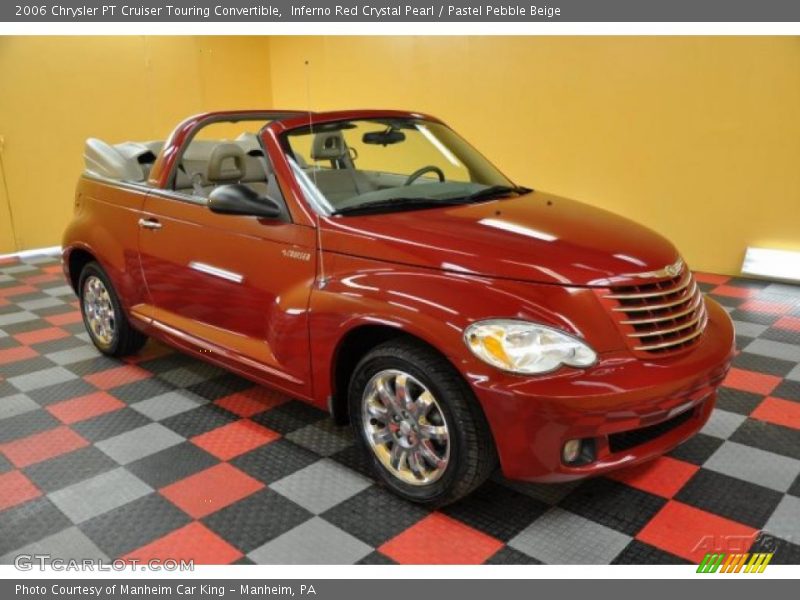 Inferno Red Crystal Pearl / Pastel Pebble Beige 2006 Chrysler PT Cruiser Touring Convertible